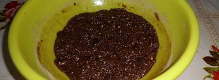 постный шоколадный манник с миндалем. Шаг 10