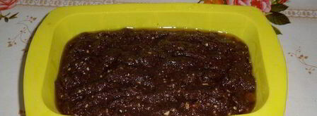 постный шоколадный манник с миндалем. Шаг 11