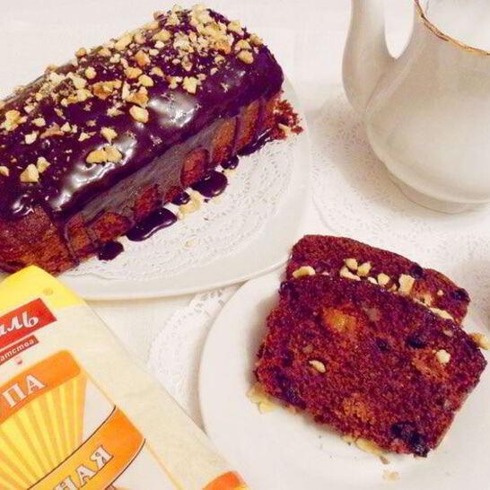 Рецепт постного шоколадного манника