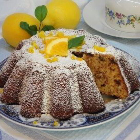 Рецепт цитрусового манника с финиками