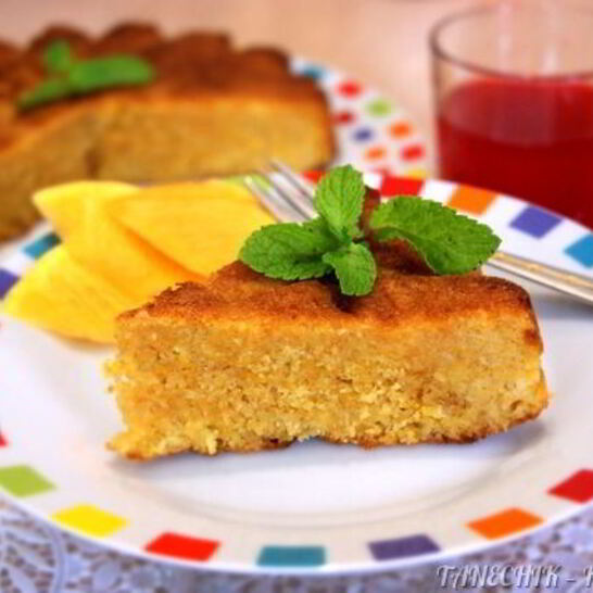 Рецепт тыквенного манника с лимонной пропиткой