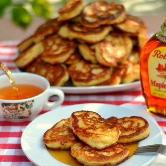 Рецепт дрожжевых оладий на молоке