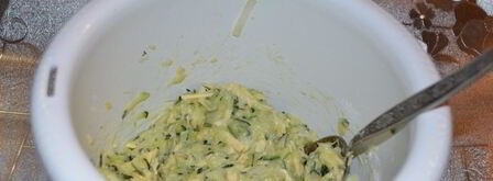 кабачковые оладьи с сыром. Шаг 6