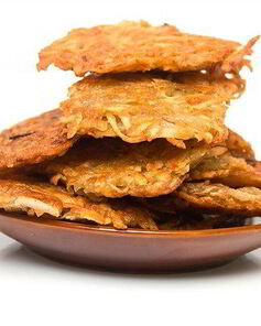 Картофельные оладьи с дрожжами