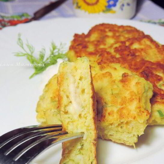 Рецепт куриных оладушек