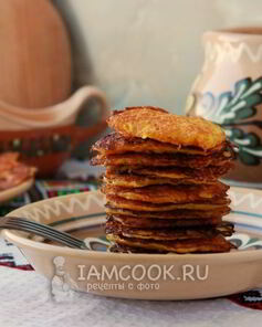 Морковные оладьи с манкой