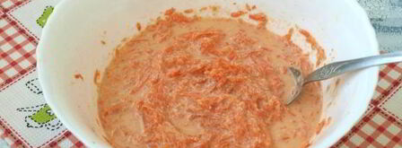 морковные оладьи с манкой. Шаг 7