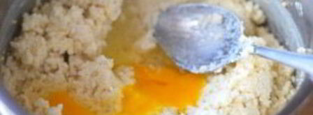 оладьи из пшенной каши. Шаг 3