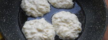 оладьи на сметане с яблоками. Шаг 5