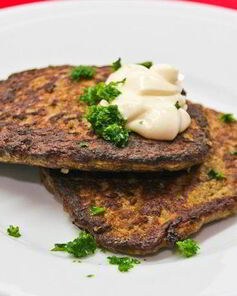 Печеночные оладьи с морковью