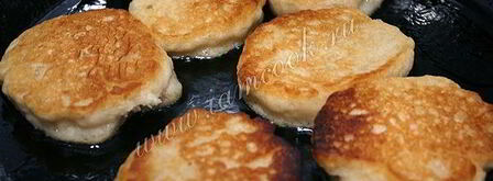 постные оладьи с яблоками. Шаг 11