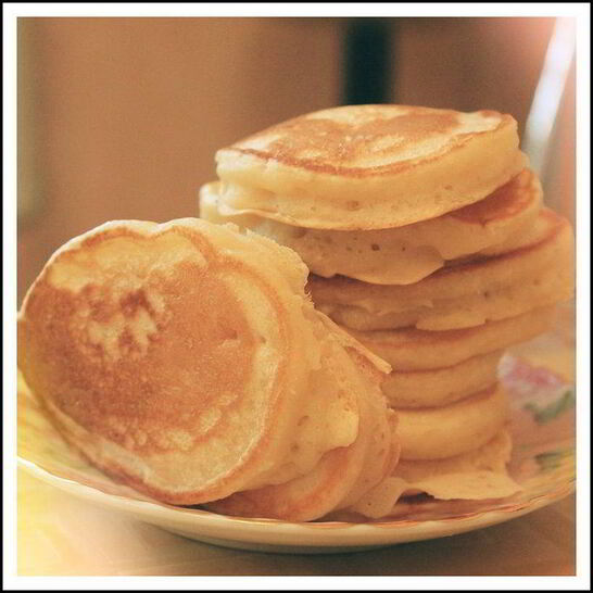 Рецепт пышных оладушек на кефире