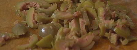 сырные оладьи с беконом и помидорами. Шаг 5