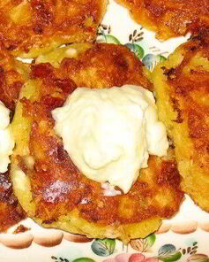 Сырные оладьи