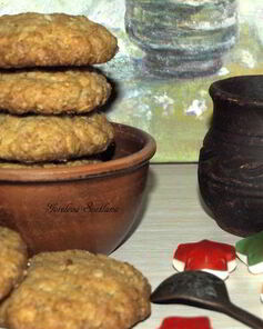 Овсяное печенье с кокосовой стружкой и медом