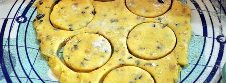 печенье без яиц с шоколадом, ирисками и апельсиновой цедрой. Шаг 5