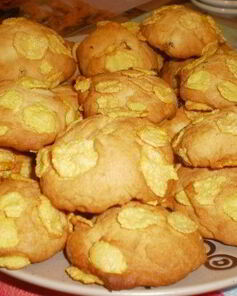 Печенье из кукурузной муки с изюмом Пустынные розочки