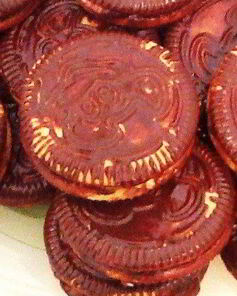 Печенье с маршмеллоу в шоколаде