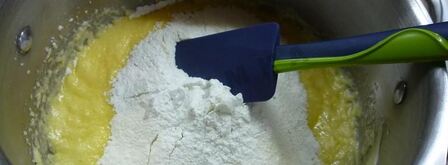 быстрый яблочный пирог с творожной заливкой. Шаг 4