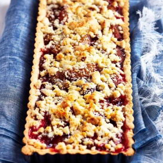 Рецепт дрожжевого пирога со сливами