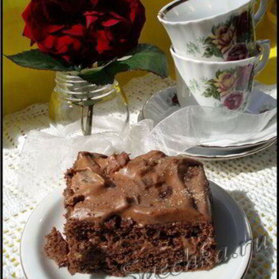 Рецепт грушевого пирога с творожным сыром