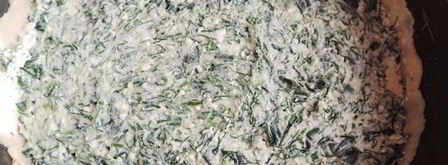 открытый творожный пирог с зеленью весенний. Шаг 8