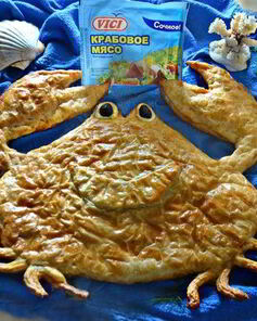 Пирог из крабового мяса Веселый крабик
