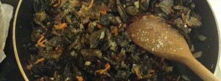 пирог с грибами и вялеными помидорами. Шаг 4