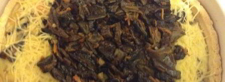 пирог с грибами и вялеными помидорами. Шаг 7