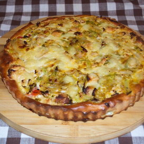 Рецепт пирога с курицей и брынзой