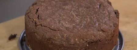 сливочно-шоколадный пирог с миндалем. Шаг 9