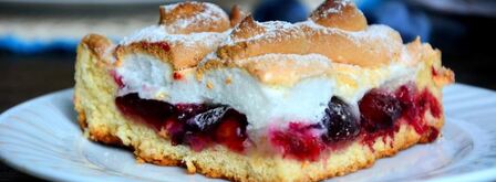 сливовый пирог с безе. Шаг 7