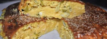 сырный пирог с молодым чесноком. Шаг 6