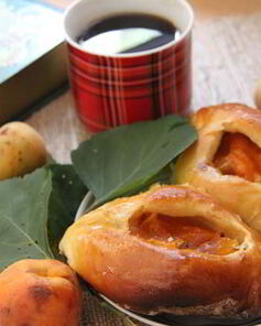 Открытые пирожки с абрикосами