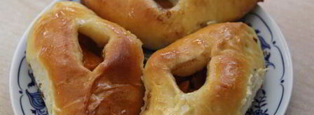 открытые пирожки с абрикосами. Шаг 9