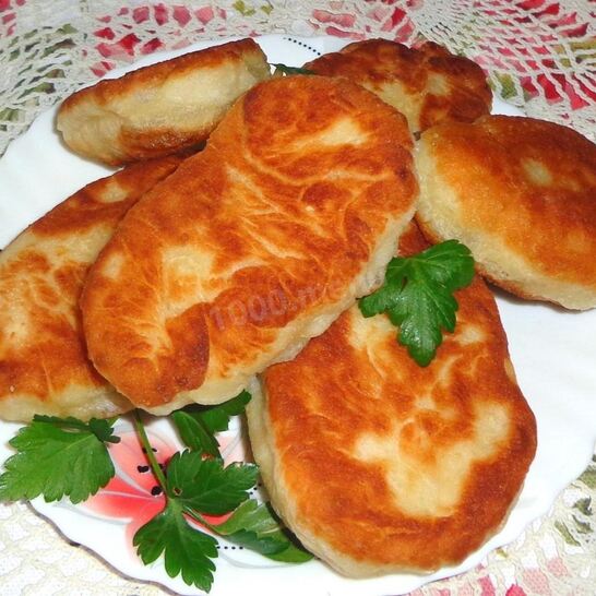 Рецепт пирожков на сковороде на воде