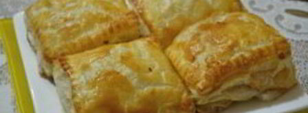 пирожки с капустой из слоеного бездрожжевого теста. Шаг 7