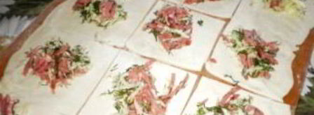 пирожки с колбасой и сыром. Шаг 4