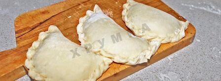 пирожки с мясом жареные посикунчики. Шаг 10