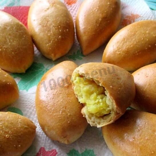 Рецепт пирожков с начинкой из картофеля на кефире