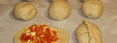 пирожки с яйцами и морковью. Шаг 6