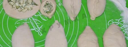 жареные пирожки с луком и яйцом на кефире. Шаг 15