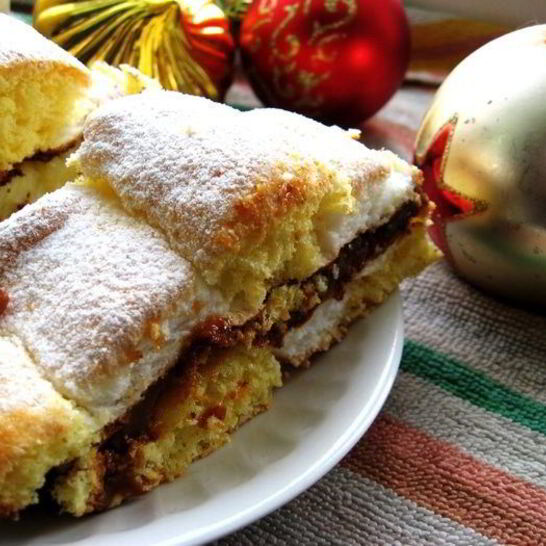 Рецепт австрийских пирожных полосок кардинал