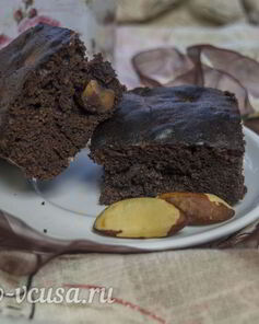 Кофейный брауни с орехами