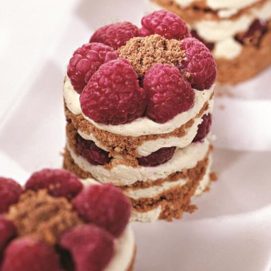 Рецепт пирожных с малиной