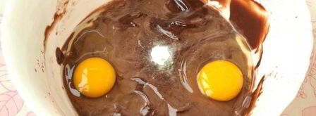 шоколадные пирожные с заливкой. Шаг 4