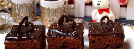 шоколадные пирожные с заливкой. Шаг 8