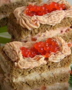 Закусочные пирожные из сельди