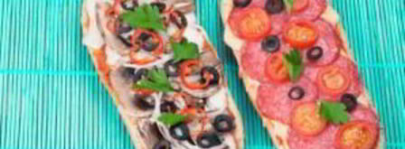 ленивая пицца с колбасой и грибами. Шаг 5