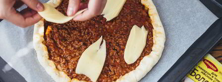 пицца болоньезе. Шаг 10